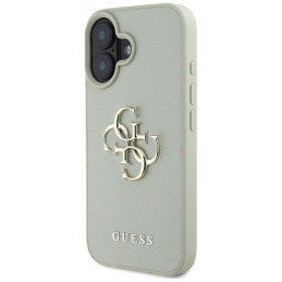 „Guess Grained Big 4G Logo Small Classic“ dėklas su logotipu, skirtas iPhone 16 – žalias