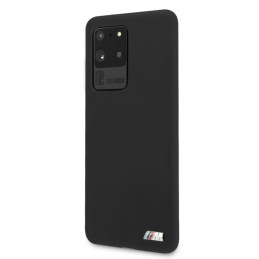 BMW silikoninis M kolekcijos dėklas, skirtas „Samsung Galaxy S20 Ultra“ – juodas