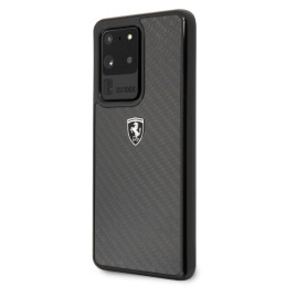 „Ferrari Carbon Heritage“ dėklas, skirtas „Samsung Galaxy S20 Ultra“ – juodas
