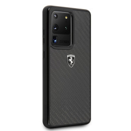 „Ferrari Carbon Heritage“ dėklas, skirtas „Samsung Galaxy S20 Ultra“ – juodas