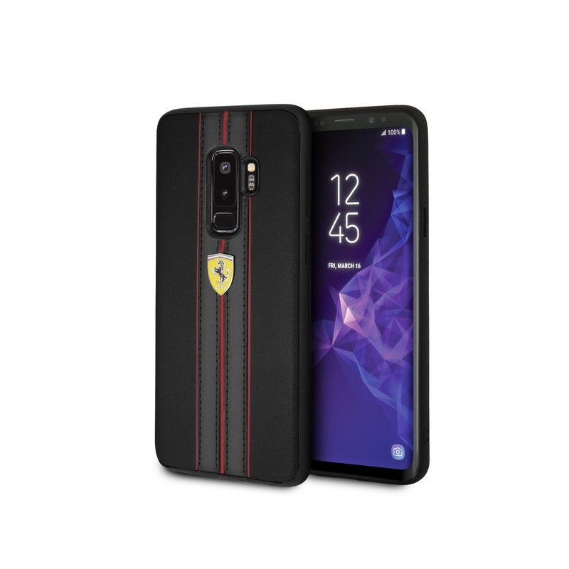 „Ferrari Urban“ dėklas, skirtas „Samsung Galaxy S9 Plus“ – juodas