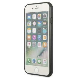 „Guess 4G“ metalinis auksinis logotipo dėklas iPhone SE 2022 / 2020 / 7 / 8 - rudas
