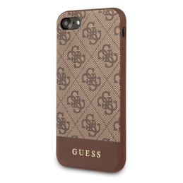 „Guess 4G Stripe Collection“ dėklas, skirtas iPhone 7 / 8 / SE 2020 / SE 2022 - rudas
