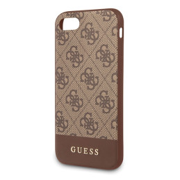 „Guess 4G Stripe Collection“ dėklas, skirtas iPhone 7 / 8 / SE 2020 / SE 2022 - rudas