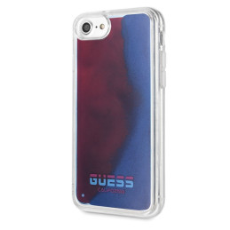 „Guess California“ tamsoje šviečiantis dėklas, skirtas „iPhone 7 / 8 / SE 2020“ – raudonas
