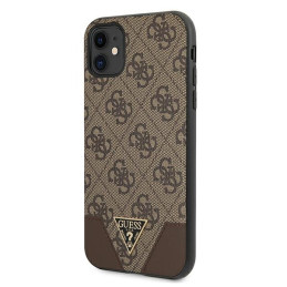„Guess 4G Triangle Collection“ dėklas, skirtas iPhone 11 6.1" / Xr 6.1" - rudas