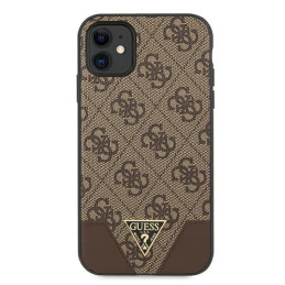 „Guess 4G Triangle Collection“ dėklas, skirtas iPhone 11 6.1" / Xr 6.1" - rudas