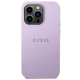 „Guess Saffiano Strap“ dėklas, skirtas iPhone 14 Pro Max 6.7" – violetinis