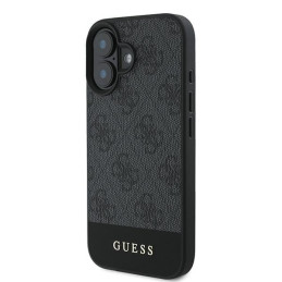 „Guess 4G“ apatinis juostelės dėklas, skirtas „iPhone 16 Plus 6.7“ – pilkas