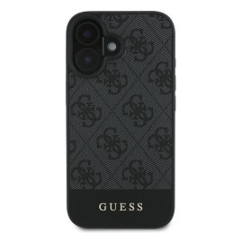 „Guess 4G“ apatinis juostelės dėklas, skirtas „iPhone 16 Plus 6.7“ – pilkas