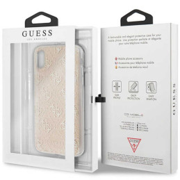 „Guess 4G“ blizgučiais puoštas iPhone X/ Xs dėklas – auksinis