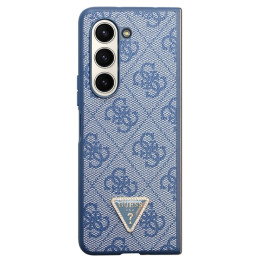 „Guess 4G“ trikampio formos „Strass“ dėklas, skirtas „Samsung Galaxy Z Fold 5“ – mėlynas