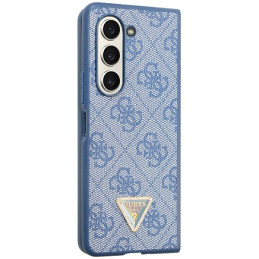 „Guess 4G“ trikampio formos „Strass“ dėklas, skirtas „Samsung Galaxy Z Fold 5“ – mėlynas