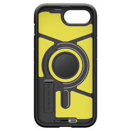 „Spigen Tough Armor“ dėklas su „MagSafe“ apsauga, skirtas „iPhone 16e“ su stovu – juodas