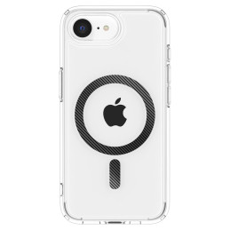 „Spigen Ultra Hybrid MagSafe iPhone 16e“ anglies pluošto dėklas – skaidrus