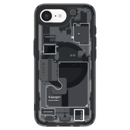 „Spigen Ultra Hybrid MagSafe“ dėklas, skirtas „iPhone 16e Zero One“ – juodas