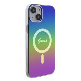 „Guess IML Iridescent MagSafe“ dėklas, skirtas „iPhone 15 / 14 / 13 6.1“ – daugiaspalvis