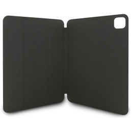 Karl Lagerfeld Saffiano magnetinis Karl & Choupette iPad Pro 11" 2024 dėklas – juodas