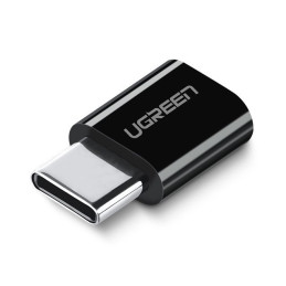 Ugreen mikro USB į USB C tipo adapteris juodas (30391)
