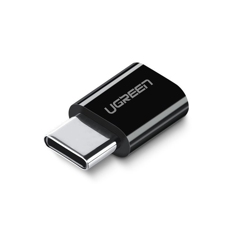 Ugreen mikro USB į USB C tipo adapteris juodas (30391)