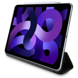 Karl Lagerfeld Saffiano magnetinis Karl & Choupette iPad Air 11" 2024 dėklas – juodas