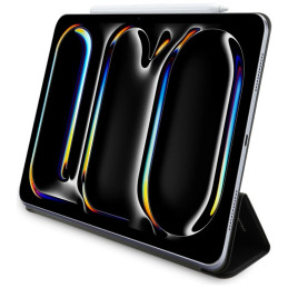 „Karl Lagerfeld Saffiano“ magnetinis „Karl & Choupette“ dėklas „iPad Pro 13“ (2024) – juodas