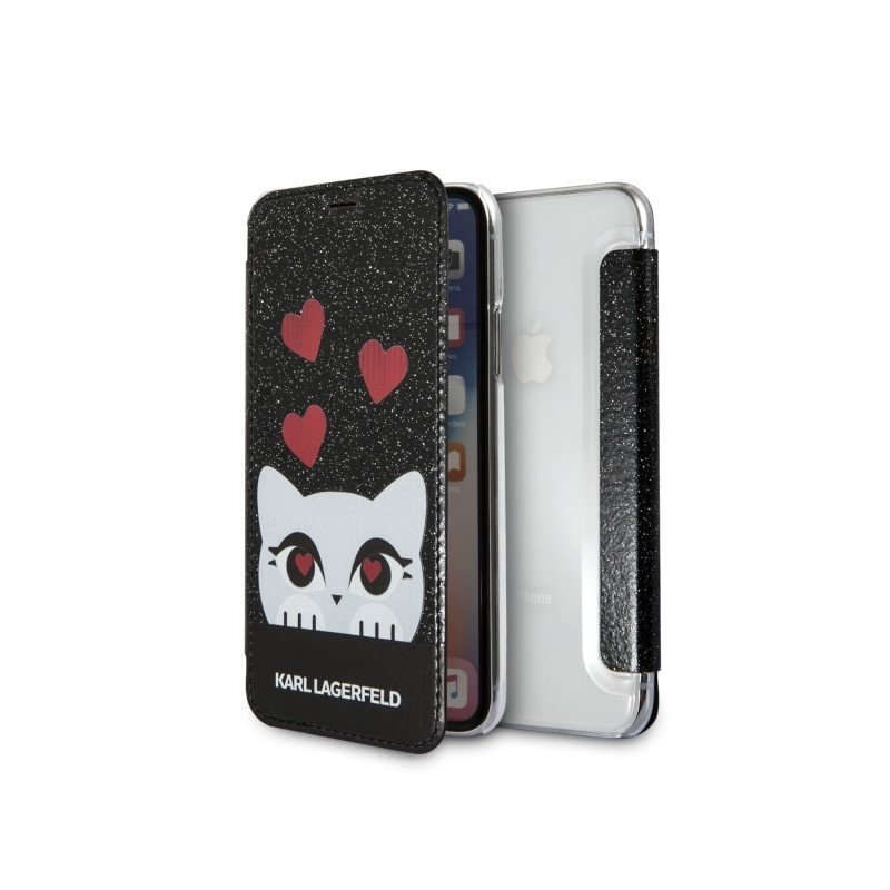 Karl Lagerfeld Valentine iPhone X/ Xs dėklas – juodas