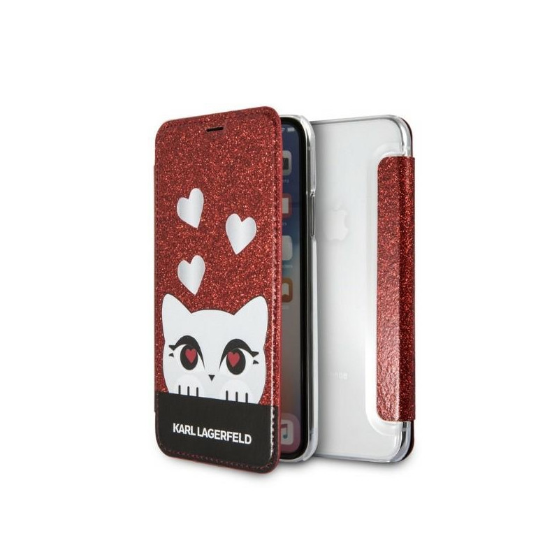 Karl Lagerfeld Valentine iPhone X/ XS dėklas – raudonas