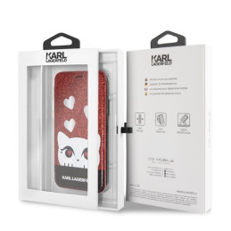 Karl Lagerfeld Valentine iPhone X/ XS dėklas – raudonas