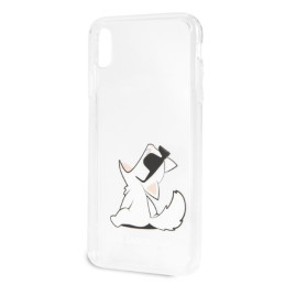 Karl Lagerfeld „Choupette Fun iPhone Xs Max“ dėklas – permatomas