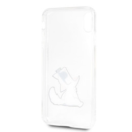 Karl Lagerfeld „Choupette Fun iPhone Xs Max“ dėklas – permatomas