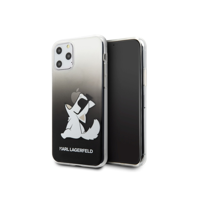 Karl Lagerfeld Choupette Fun iPhone 11 Pro Max dėklas – juodas