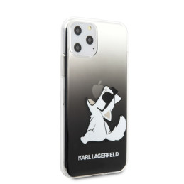 Karl Lagerfeld Choupette Fun iPhone 11 Pro Max dėklas – juodas