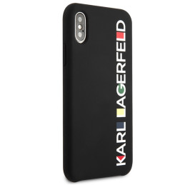 Karl Lagerfeld blizgus Bauhaus iPhone X/ XS dėklas – juodas