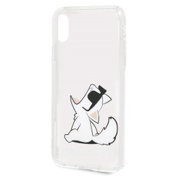 Karl Lagerfeld „Choupette Fun iPhone X/ Xs“ dėklas – permatomas