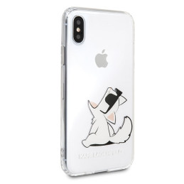 Karl Lagerfeld „Choupette Fun iPhone X/ Xs“ dėklas – permatomas