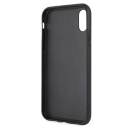 Karl Lagerfeld Iconic Blizgučiais puoštas iPhone X/ Xs dėklas – raudonas