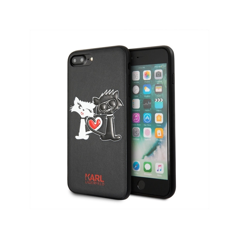 Karl Lagerfeld „Choupette In Love“ dėklas, skirtas „Samsung Galaxy S8 Plus“ – juodas