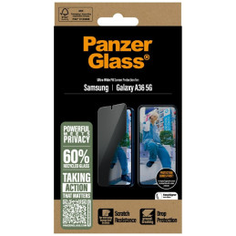 „PanzerGlass“ itin plataus profilio privatumo stiklas, skirtas „Samsung Galaxy A36 5G“