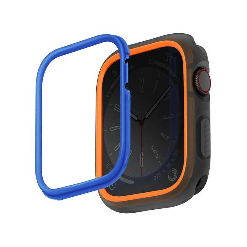 UNIQ Moduo dėklas Apple Watch 45 / 44 mm oranžinės-mėlynos spalvos