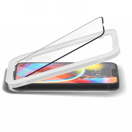 Spigen ALM Glass FC grūdintas stiklas, skirtas iPhone 13/ 13 Pro/ 14 – juodas