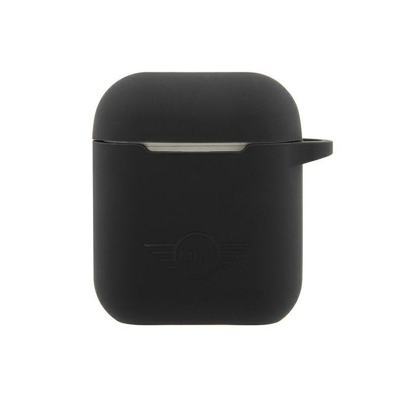 Mini Morris Silicone Collection dėklas, skirtas AirPods 1/ 2 – juodas