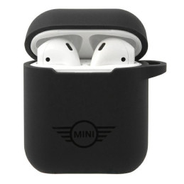 Mini Morris Silicone Collection dėklas, skirtas AirPods 1/ 2 – juodas