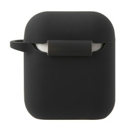 Mini Morris Silicone Collection dėklas, skirtas AirPods 1/ 2 – juodas