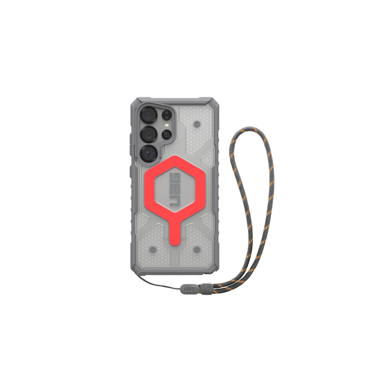 UAG Pathfinder skaidrus magnetinis dėklas su magnetiniu moduliu ir riešo dirželiu, skirtas Samsung Galaxy S25 Ultra 5G -...