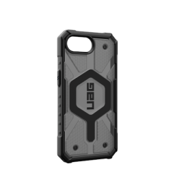 UAG Pathfinder Clear MagSafe iPhone 16e dėklas – pilkas/ juodas