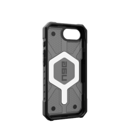 UAG Pathfinder Clear MagSafe iPhone 16e dėklas – pilkas/ juodas
