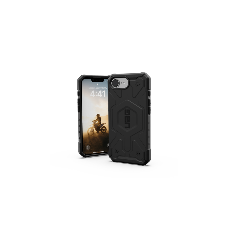 UAG Pathfinder MagSafe dėklas, skirtas iPhone 16e – juodas