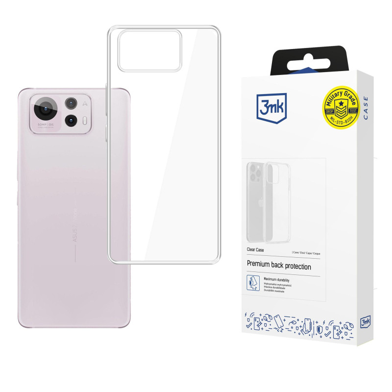 3mk skaidrus dėklas, skirtas Asus Zenfone 12 Ultra - permatomas