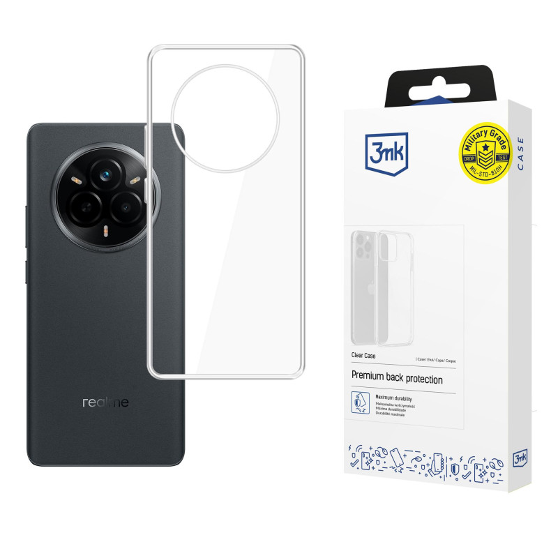 3mk skaidrus dėklas, skirtas „Realme 14 Pro“ - permatomas